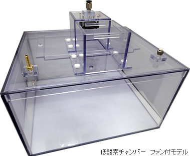 低酸素飼育チャンバー　ファン付モデル
